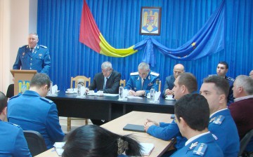 Primul adjunct şi şef al statului major al Jandarmerie Române, Ovidiu Vasilică, vizită la Cernavodă